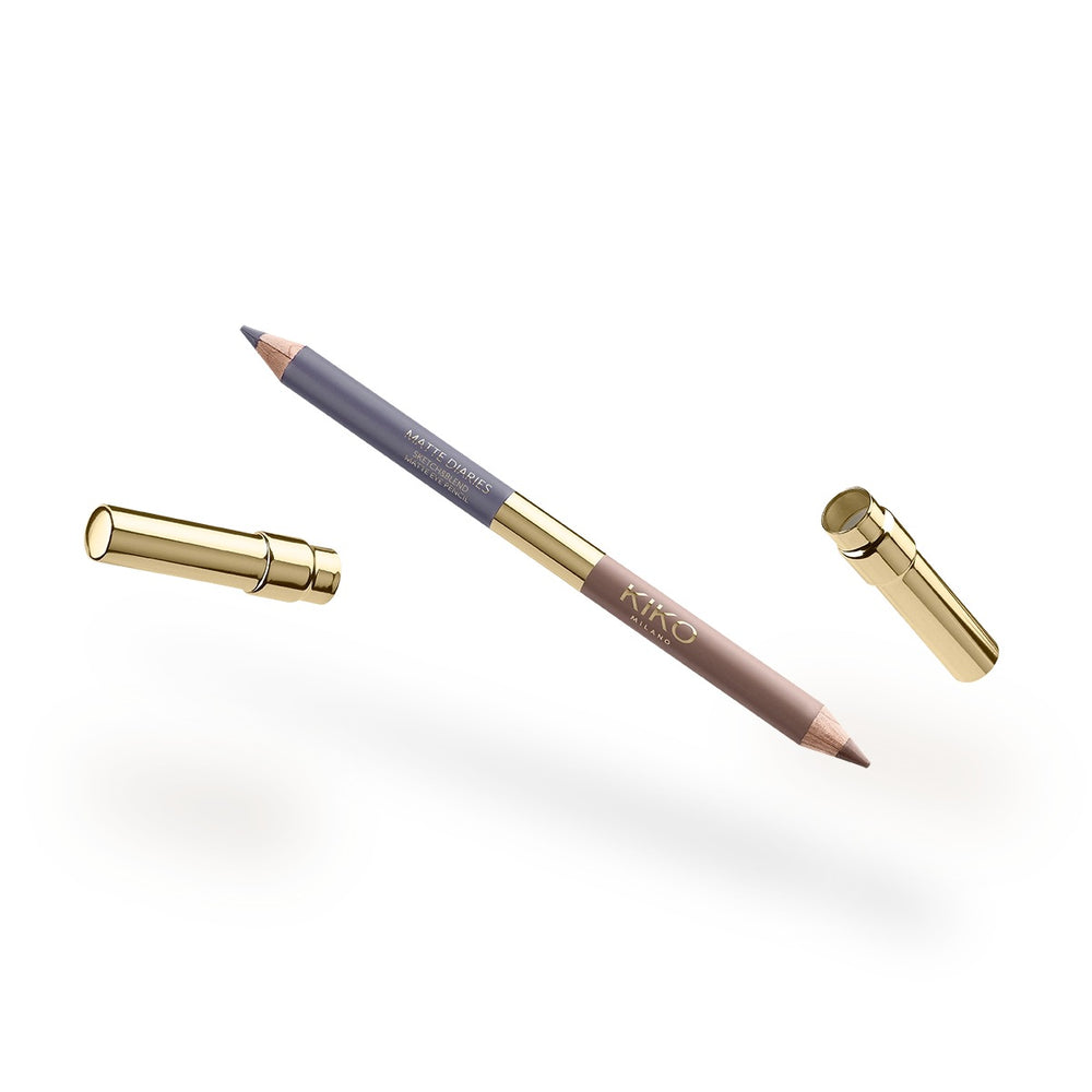 KIKO Milano Matte Diaries Sketch&Blend Matte Eye Pencil 01 Campus Smoke – envase