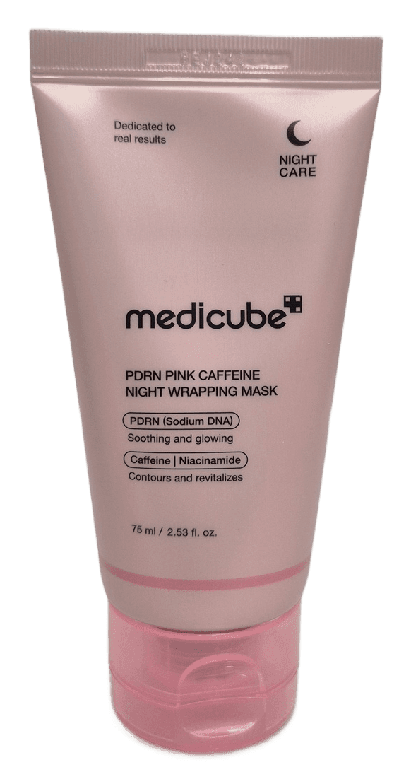 Medicube PDRN Pink Caffeine Night Wrapping Mask 75 ml – envase – producto