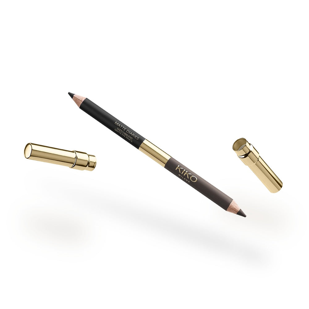 KIKO Milano Matte Diaries Sketch&Blend Matte Eye Pencil 04 Dorm Room Midnight – envase