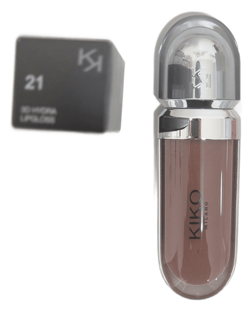 KIKO Milano 3D Hydra Lipgloss 21 Brun Rose 6.5 ml – envase – con caja