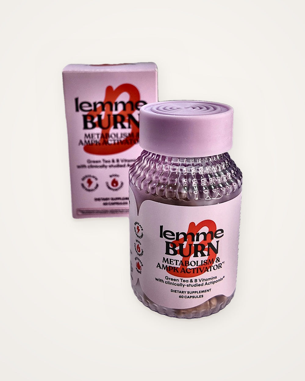 Lemme Burn Metabolism & AMPK Activator 60 cápsulas – frasco y caja