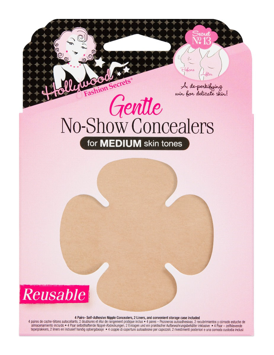 Hollywood Fashion Secrets Gentle No-Show Concealers Medium – envase