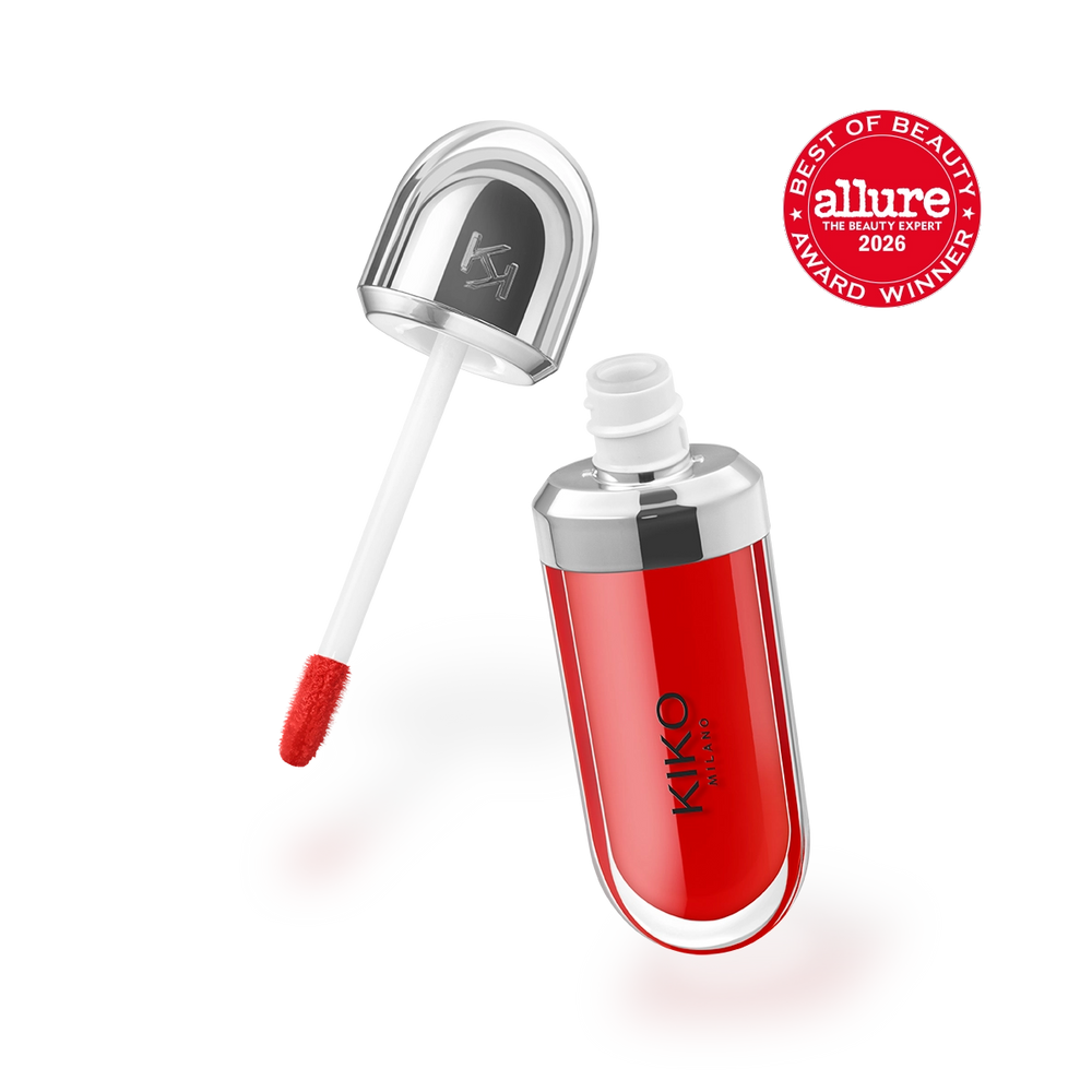 KIKO Milano 3D Hydra Lipgloss 13 Fire Red – original en Costa Rica