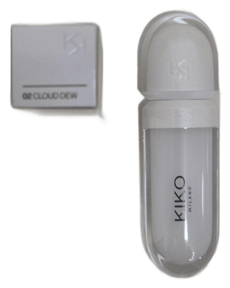 KIKO Milano Kissable Lip Volume Plumping Lip Cream 02 Cloud Dew 6.5 ml – envase – con caja