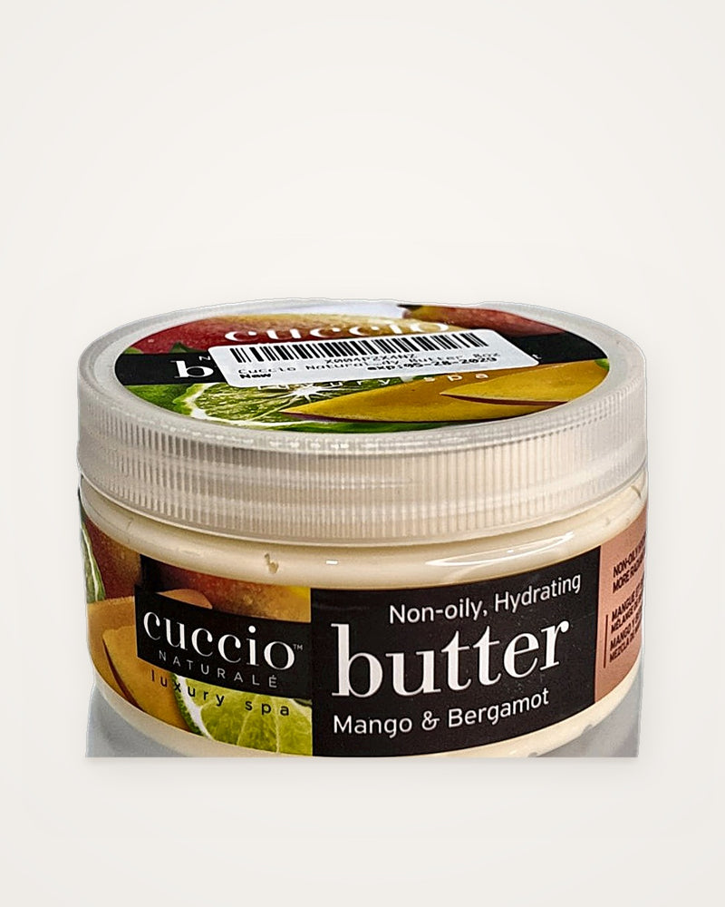 Cuccio Naturalé Butter Blend Mango & Bergamot 226 g (8 oz) – Manteca corporal hidratante