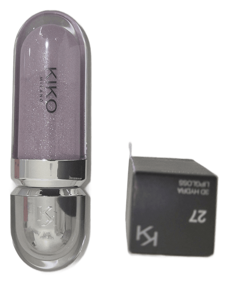 KIKO Milano 3D Hydra Lipgloss 27 Pearly Lavender 6.5 ml – envase – con caja