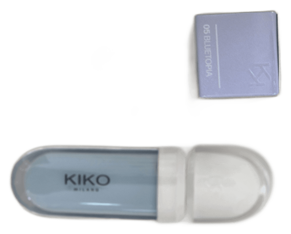 KIKO Milano Kissable Lip Volume Plumping Lip Cream 05 Bluetopia 6.5 ml – envase – con caja