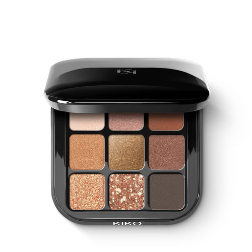 KIKO Milano Glamour Multi Finish Eyeshadow Palette 02 Sunset Vibes – Paleta de 9 sombras 2.5 g