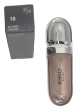 KIKO Milano 3D Hydra Lipgloss 18 Golden Sparkle 6.5 ml – Brillo labial hidratante