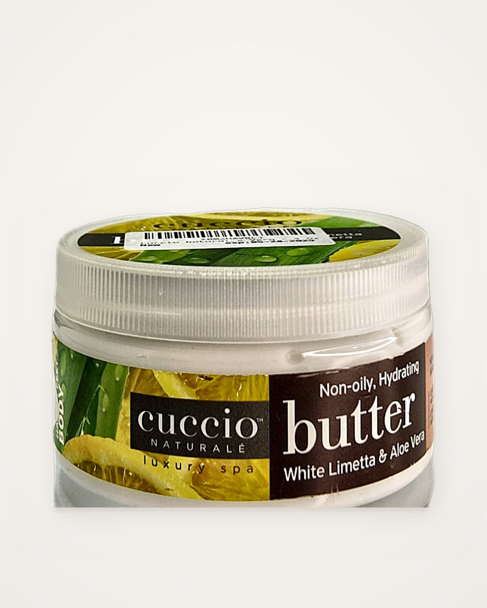 Cuccio Naturalé Butter Blend White Limetta & Aloe Vera 226 g (8 oz) – envase