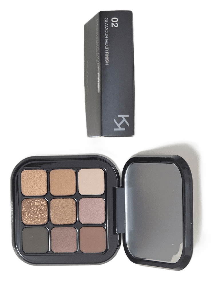 KIKO Milano Glamour Multi Finish Eyeshadow Palette 02 Sunset Vibes 2.5 g – envase – con caja