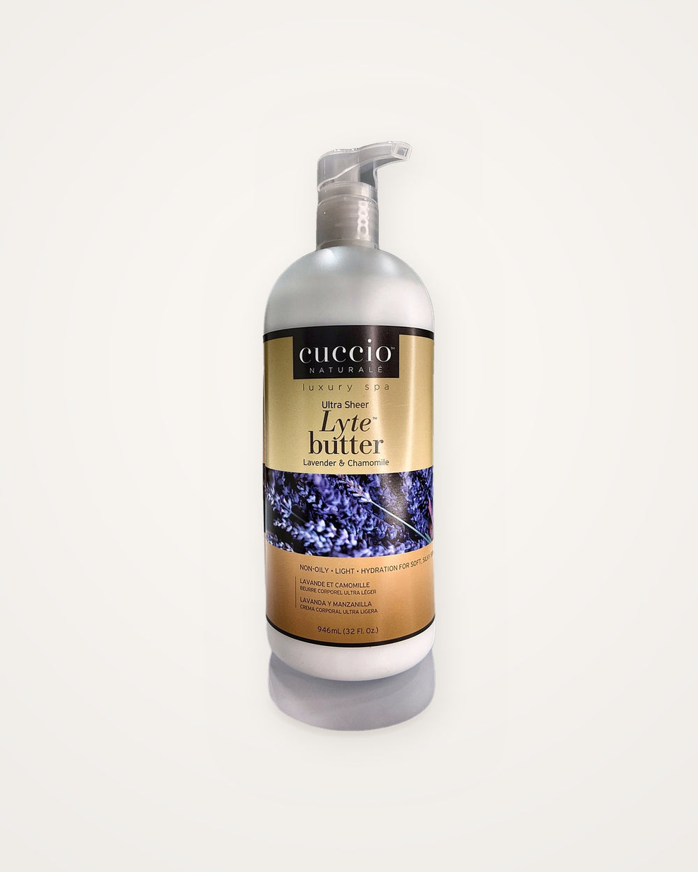 Cuccio Naturalé Lyte Ultra Sheer Butter Lavender & Chamomile 946 ml – envase
