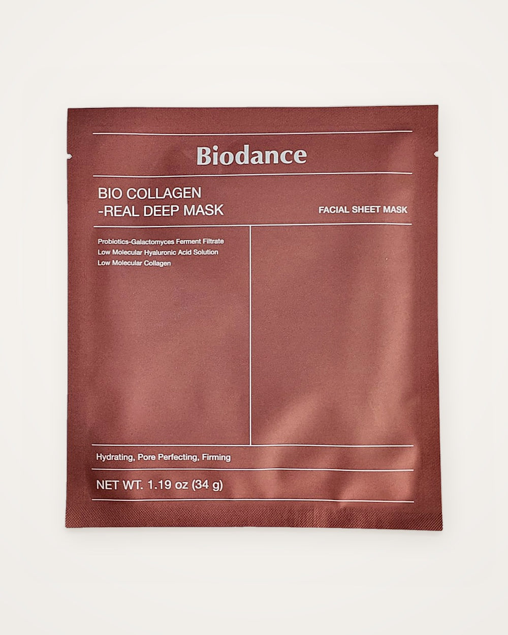 Biodance Bio-Collagen Real Deep Mask 4 x 34 g – envase – vista 2